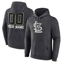 St. Louis Cardinals Personalized Monochrome Name & Number Pullover Hoodie Outlet