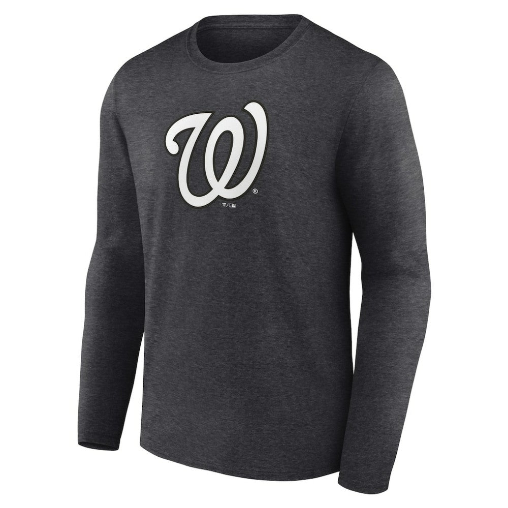 Washington Nationals Personalized Monochrome Name & Number Long Sleeve T-Shirt Outlet