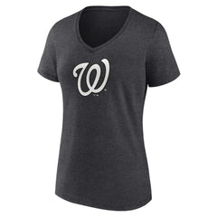 Washington Nationals Women's Personalized Monochrome Name & Number V-Neck T-Shirt Online
