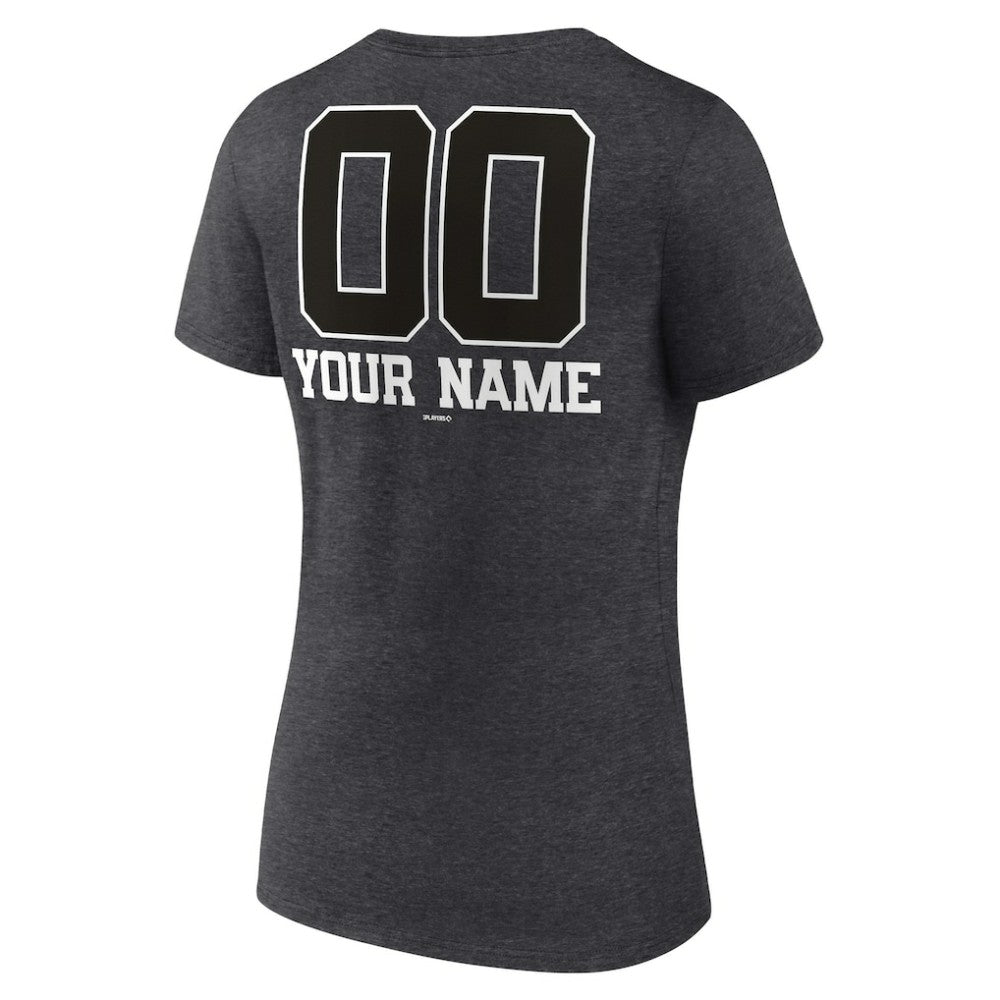 Washington Nationals Women's Personalized Monochrome Name & Number V-Neck T-Shirt Online