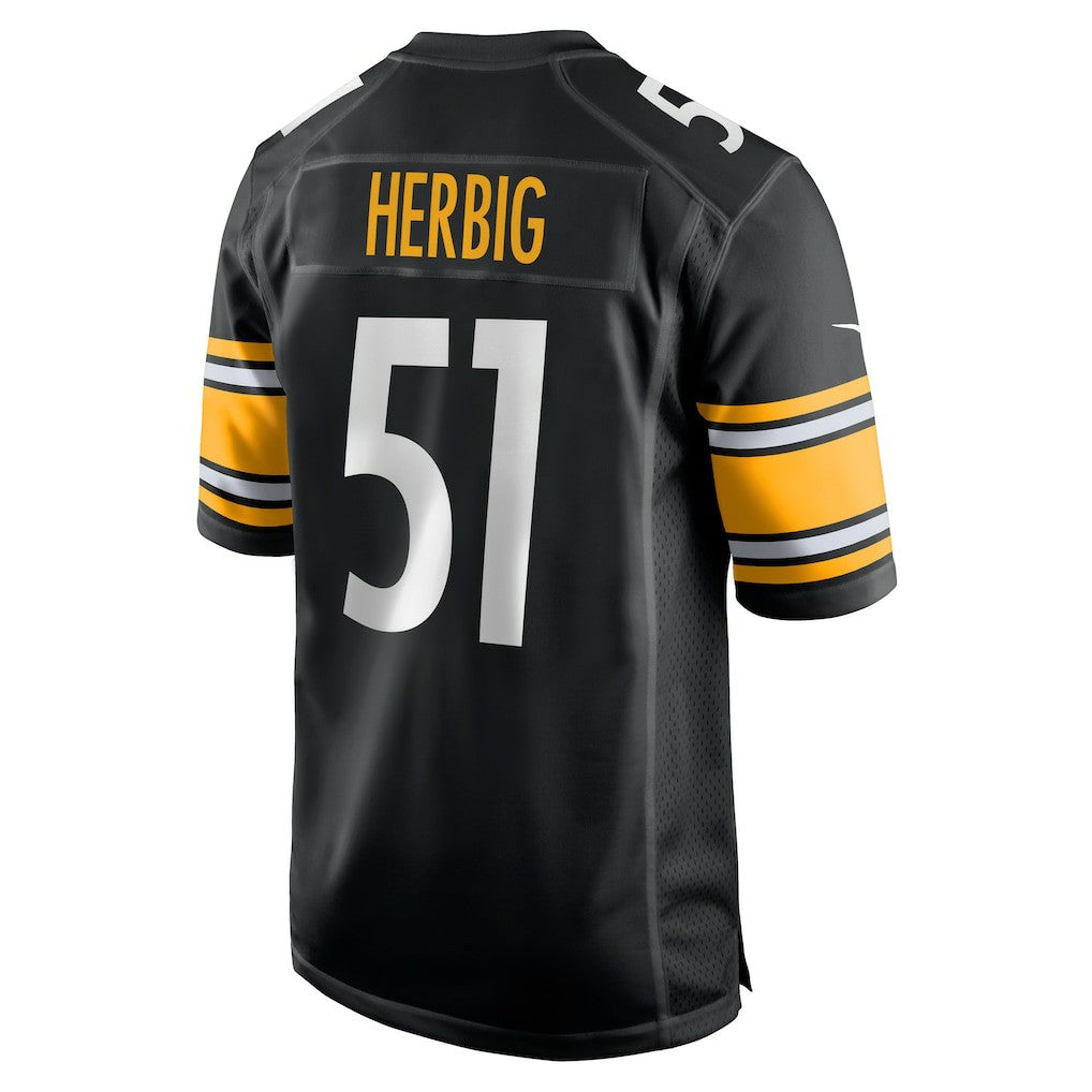 Nick Herbig Pittsburgh Steelers Game Jersey - Black - Nike