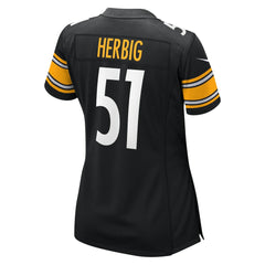 Nick Herbig Pittsburgh Steelers Women's Game Jersey - Black - Nike