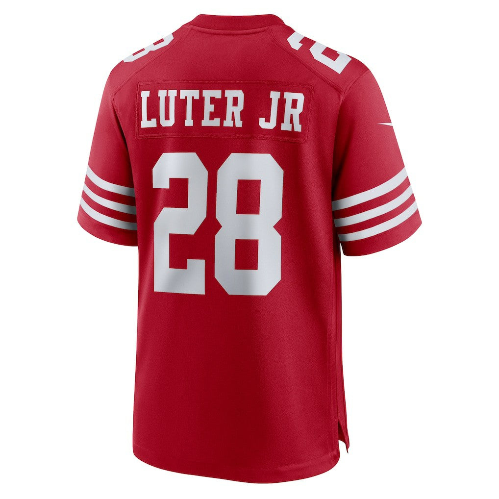 Darrell Luter Jr. San Francisco 49ers Game Jersey - Scarlet - Nike