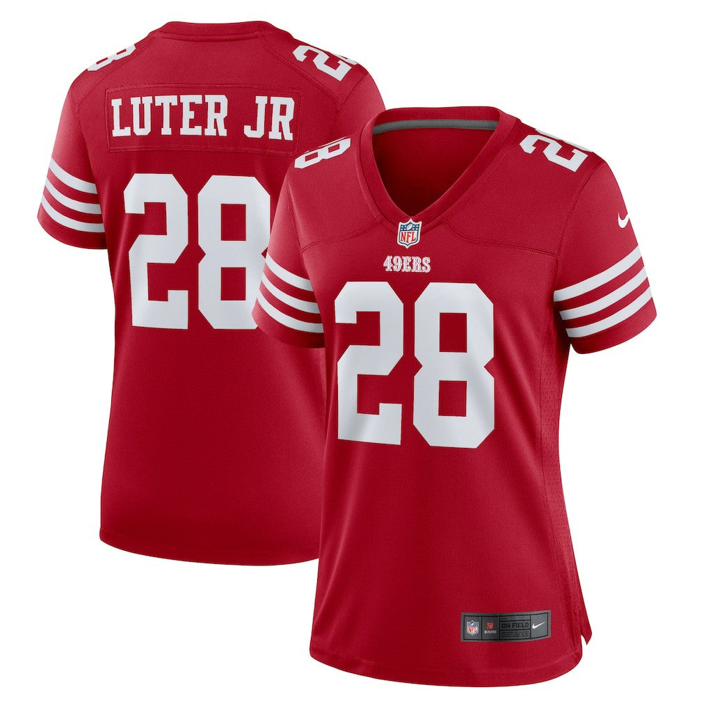 Darrell Luter Jr. San Francisco 49ers Women's Game Jersey - Scarlet - Nike