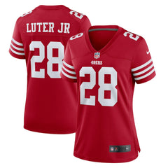 Darrell Luter Jr. San Francisco 49ers Women's Game Jersey - Scarlet - Nike