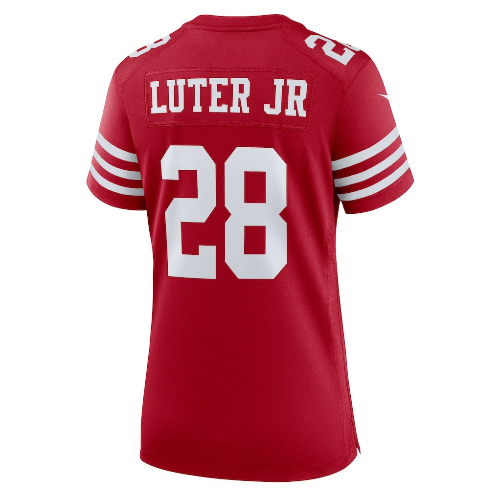 Darrell Luter Jr. San Francisco 49ers Women's Game Jersey - Scarlet - Nike
