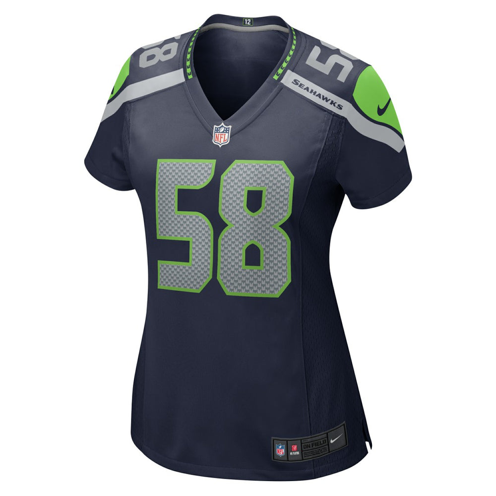 Derick Hall Seattle Seahawks Women's Team Game Jersey - College College Navy - Nike
