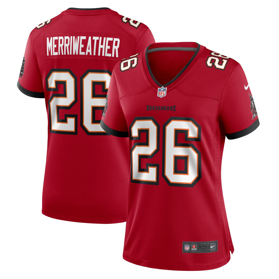 Kaevon Merriweather Tampa Bay Buccaneers Women's Game Jersey - Red - Nike