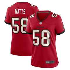 Markees Watts Tampa Bay Buccaneers Women's Game Jersey - Red - Nike