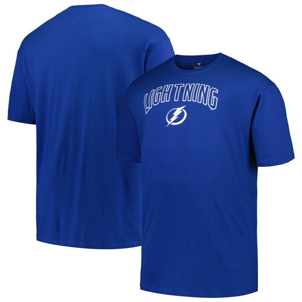 Tampa Bay Lightning Profile Big & Tall Arch Over Logo T-Shirt - Blue | NHL Lifestyle