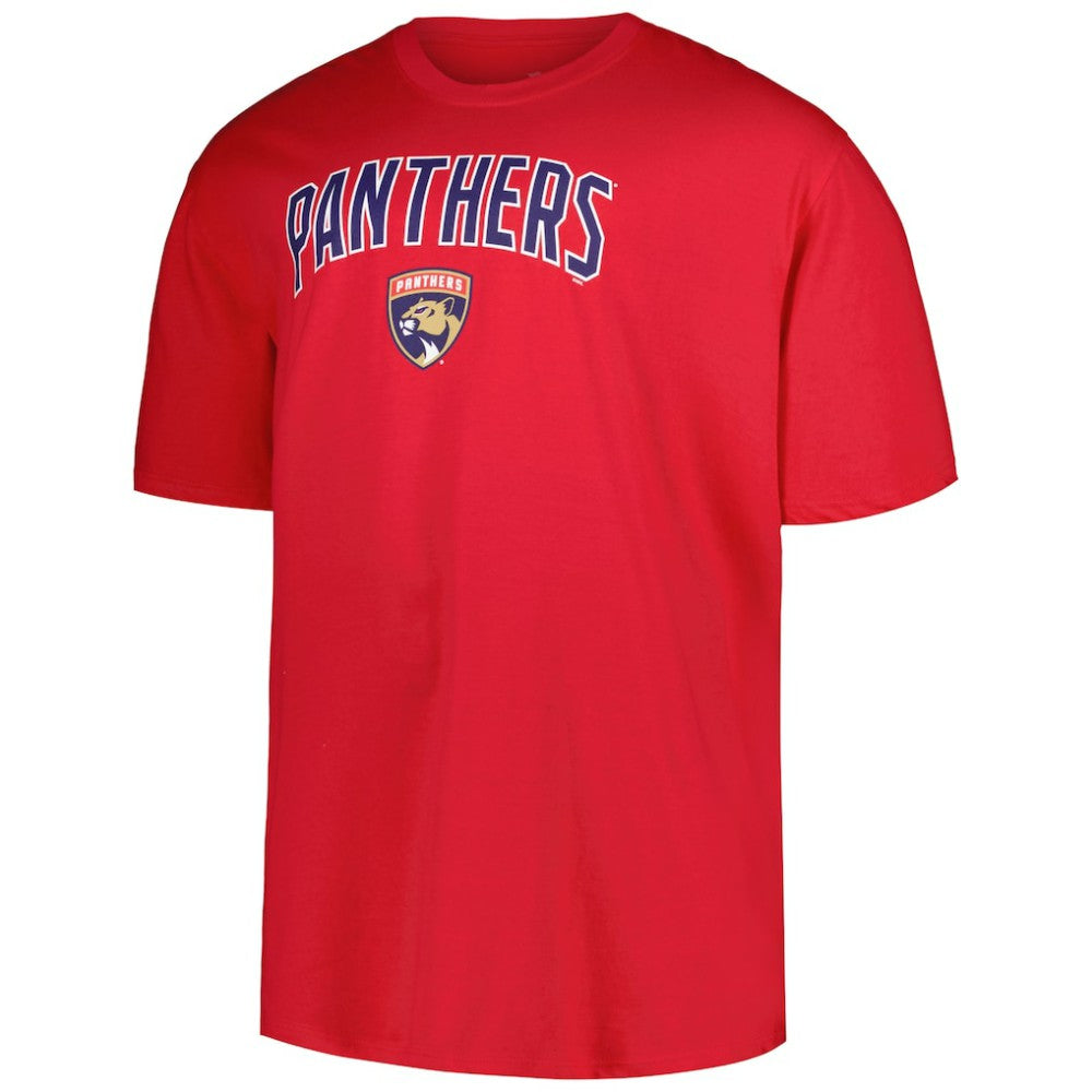 Florida Panthers Profile Big & Tall Arch Over Logo T-Shirt - Red | NHL Lifestyle