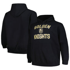 Vegas Golden Knights Profile Big & Tall Arch Over Logo Pullover Hoodie - Black | NHL on sale