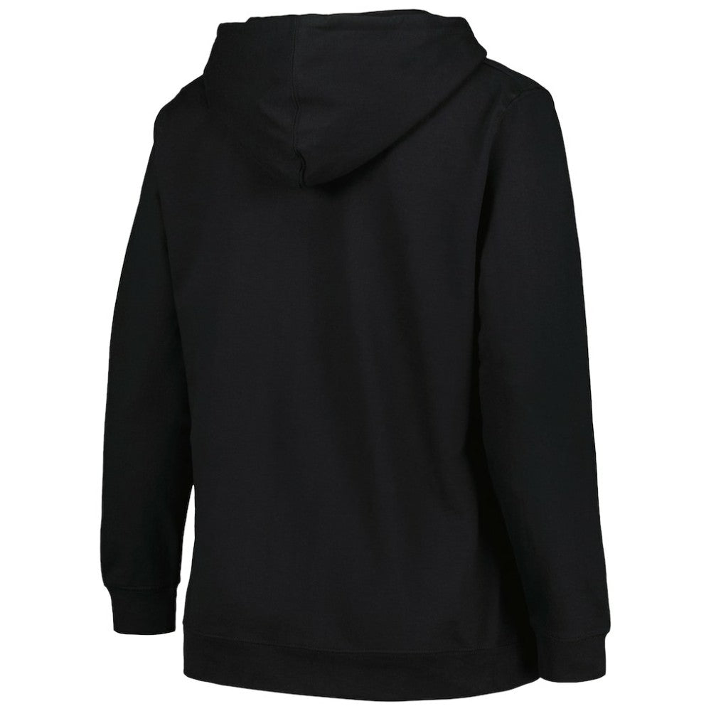 Vegas Golden Knights Profile Women's Plus Size Arch Over Logo Pullover Hoodie - Black | NHL discount