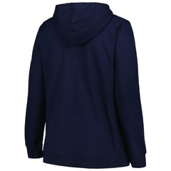 Seattle Kraken Profile Women's Plus Size Arch Over Logo Pullover Hoodie - Deep Sea Blue | NHL sale