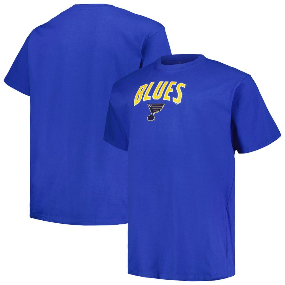 St. Louis Blues Profile Big & Tall Arch Over Logo T-Shirt - Blue | NHL sale