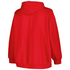 Washington Capitals Profile Women's Plus Size Arch Over Logo Pullover Hoodie - Red | NHL online
