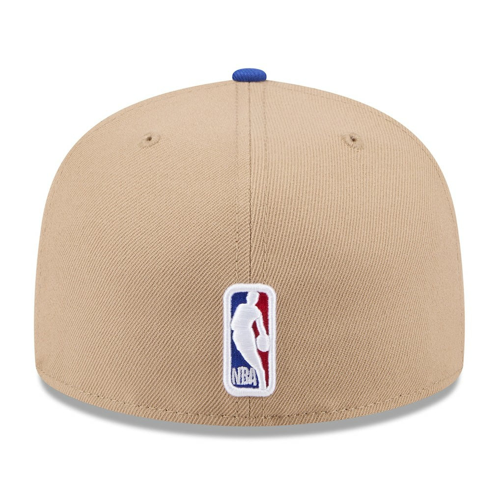 New Era Golden State Warriors 2024 NBA Draft 59FIFTY Fitted Hat Tan/Royal
