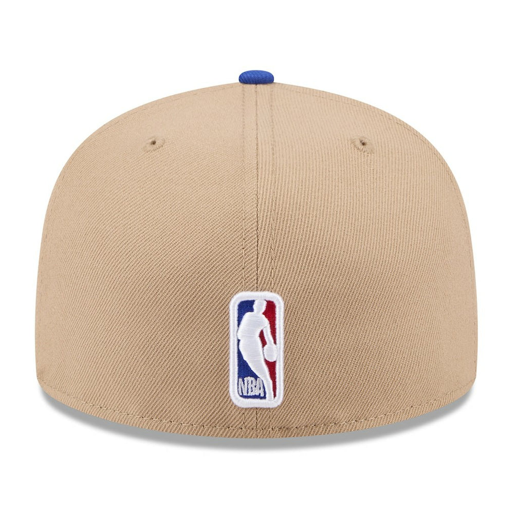 New Era Golden State Warriors 2024 NBA Draft 59FIFTY Fitted Hat Tan/Royal