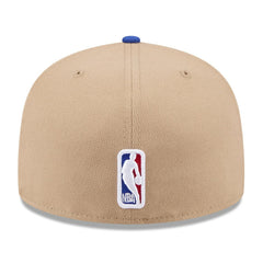 New Era Golden State Warriors 2024 NBA Draft 59FIFTY Fitted Hat Tan/Royal