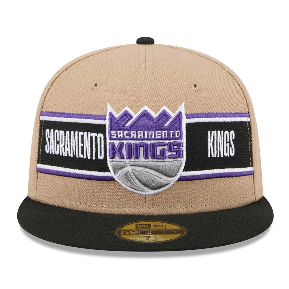 New Era Sacramento Kings 2024 NBA Draft 59FIFTY Fitted Hat Tan/Black