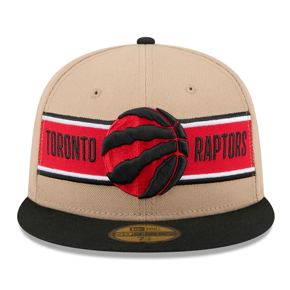 New Era Toronto Raptors 2024 NBA Draft 59FIFTY Fitted Hat Tan/Black
