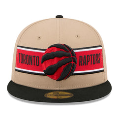 New Era Toronto Raptors 2024 NBA Draft 59FIFTY Fitted Hat Tan/Black