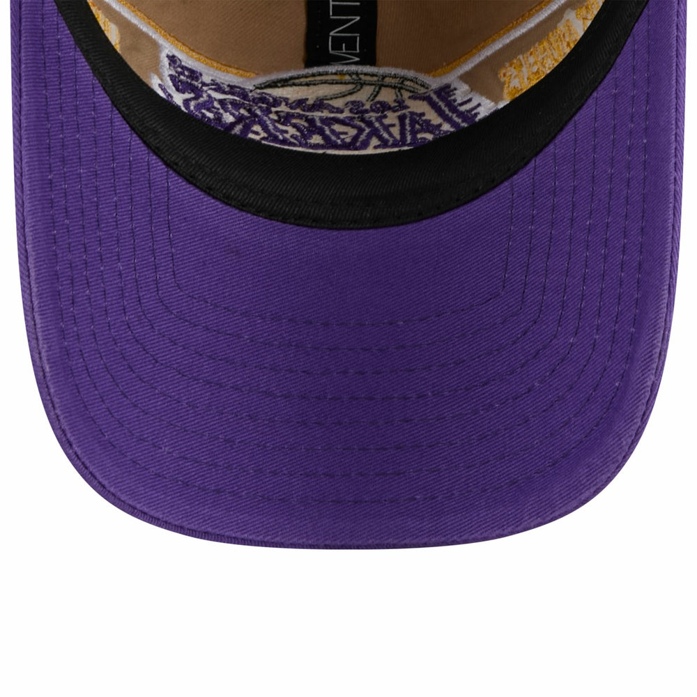 New Era Los Angeles Lakers 2024 NBA Draft 9TWENTY Adjustable Hat Tan/Purple