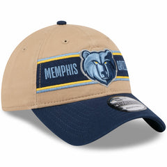 New Era Memphis Grizzlies 2024 NBA Draft 9TWENTY Adjustable Hat Tan/Navy