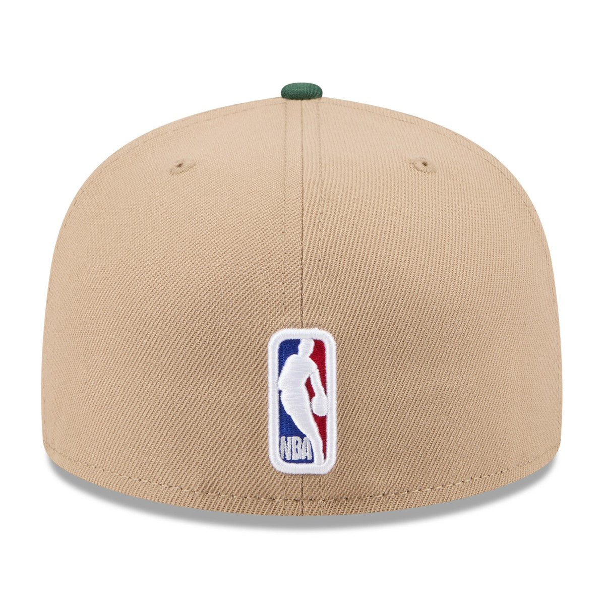 New Era Milwaukee Bucks 2024 NBA Draft 59FIFTY Fitted Hat Tan/Hunter Green