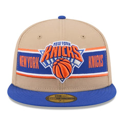 New Era New York Knicks 2024 NBA Draft 59FIFTY Fitted Hat Tan/Blue