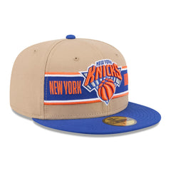 New Era New York Knicks 2024 NBA Draft 59FIFTY Fitted Hat Tan/Blue