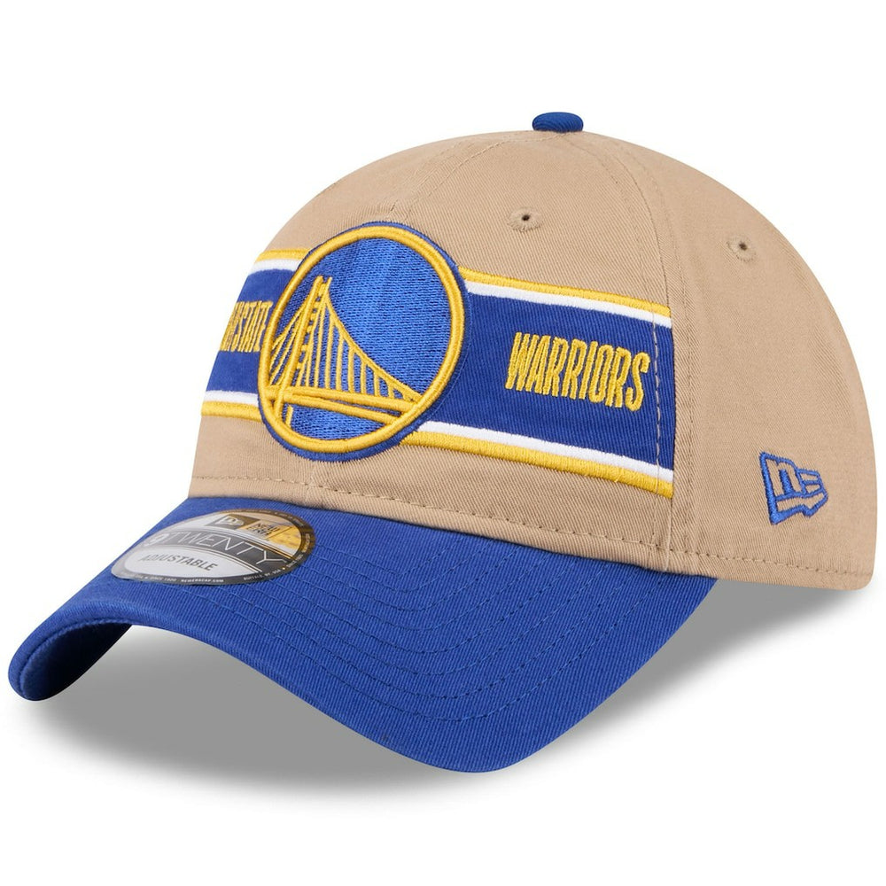 New Era Golden State Warriors 2024 NBA Draft 9TWENTY Adjustable Hat Tan/Royal