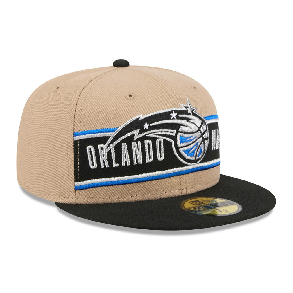 New Era Orlando Magic 2024 NBA Draft 59FIFTY Fitted Hat Tan/Black