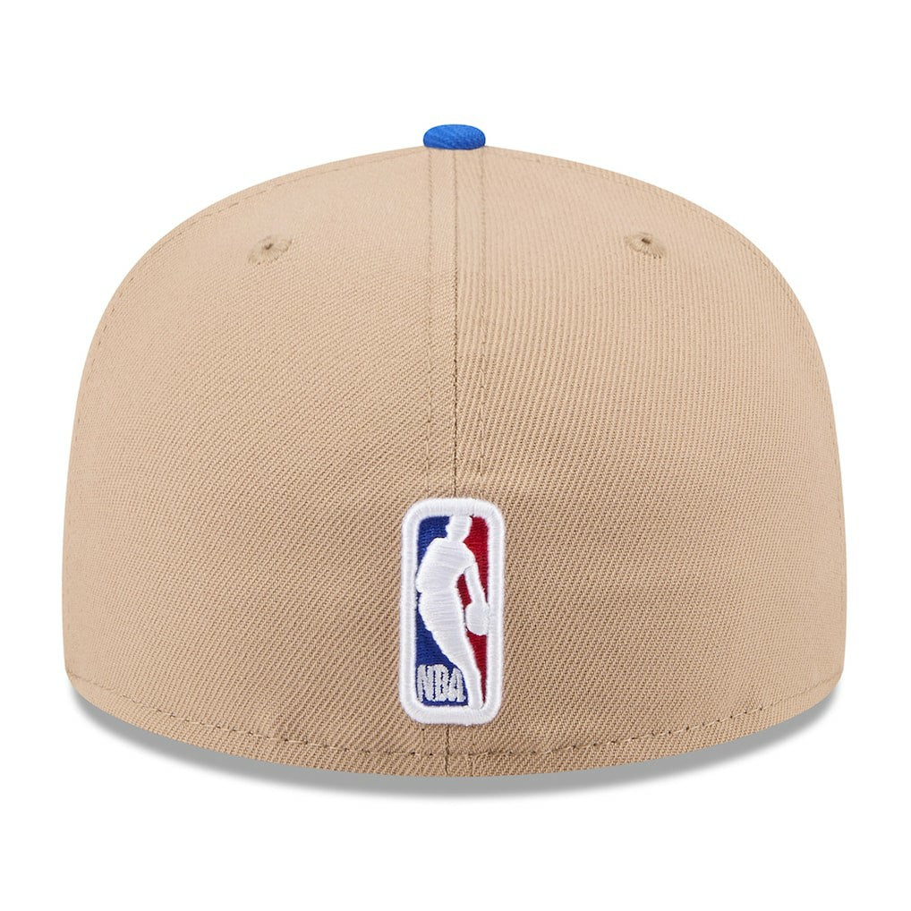 New Era Dallas Mavericks 2024 NBA Draft 59FIFTY Fitted Hat Tan/Blue