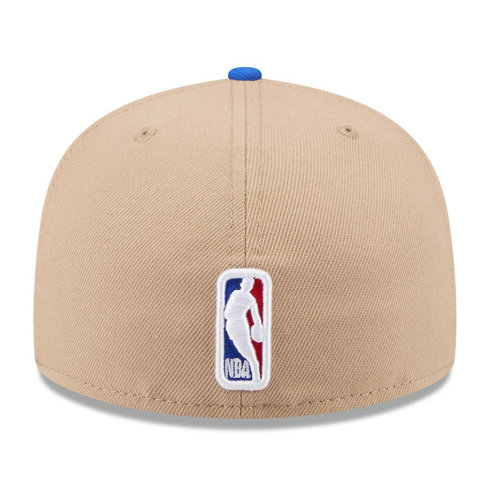 New Era Dallas Mavericks 2024 NBA Draft 59FIFTY Fitted Hat Tan/Blue