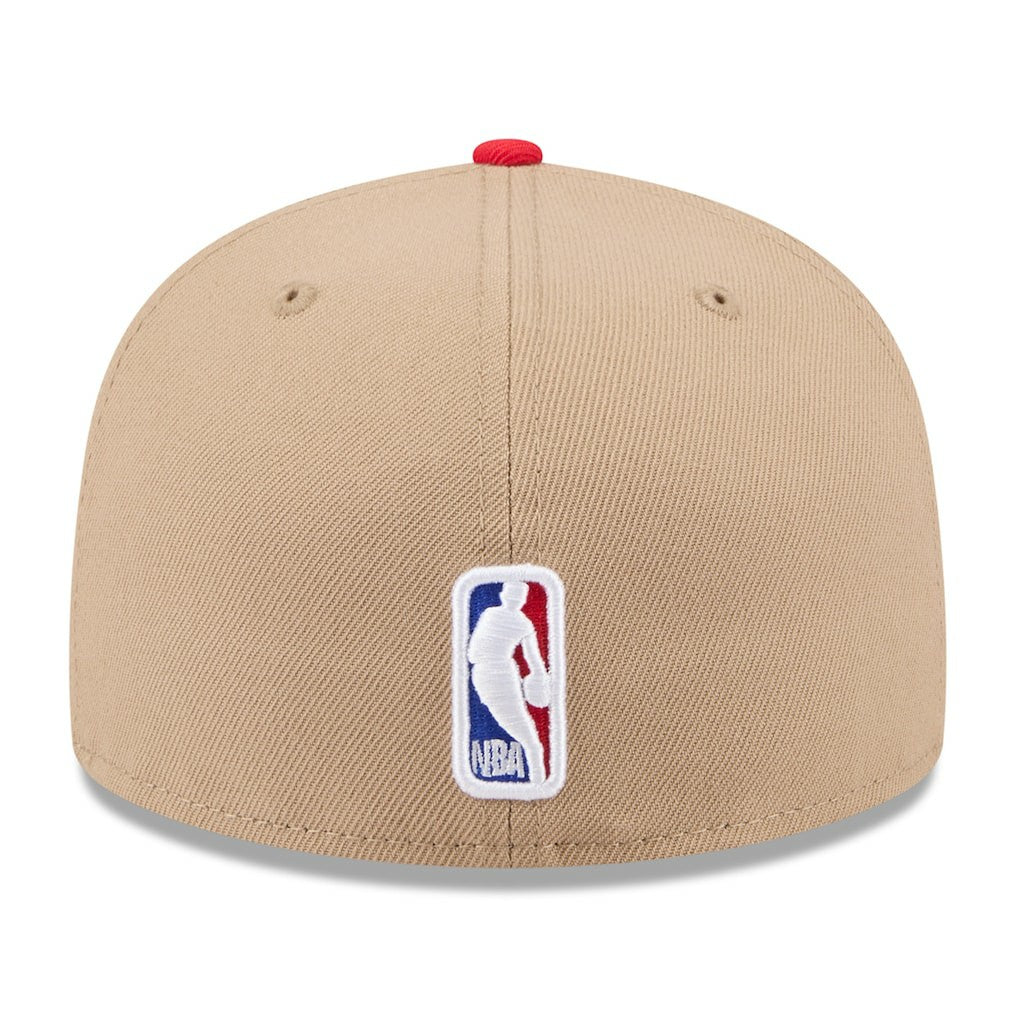 New Era Chicago Bulls 2024 NBA Draft 59FIFTY Fitted Hat Tan/Red