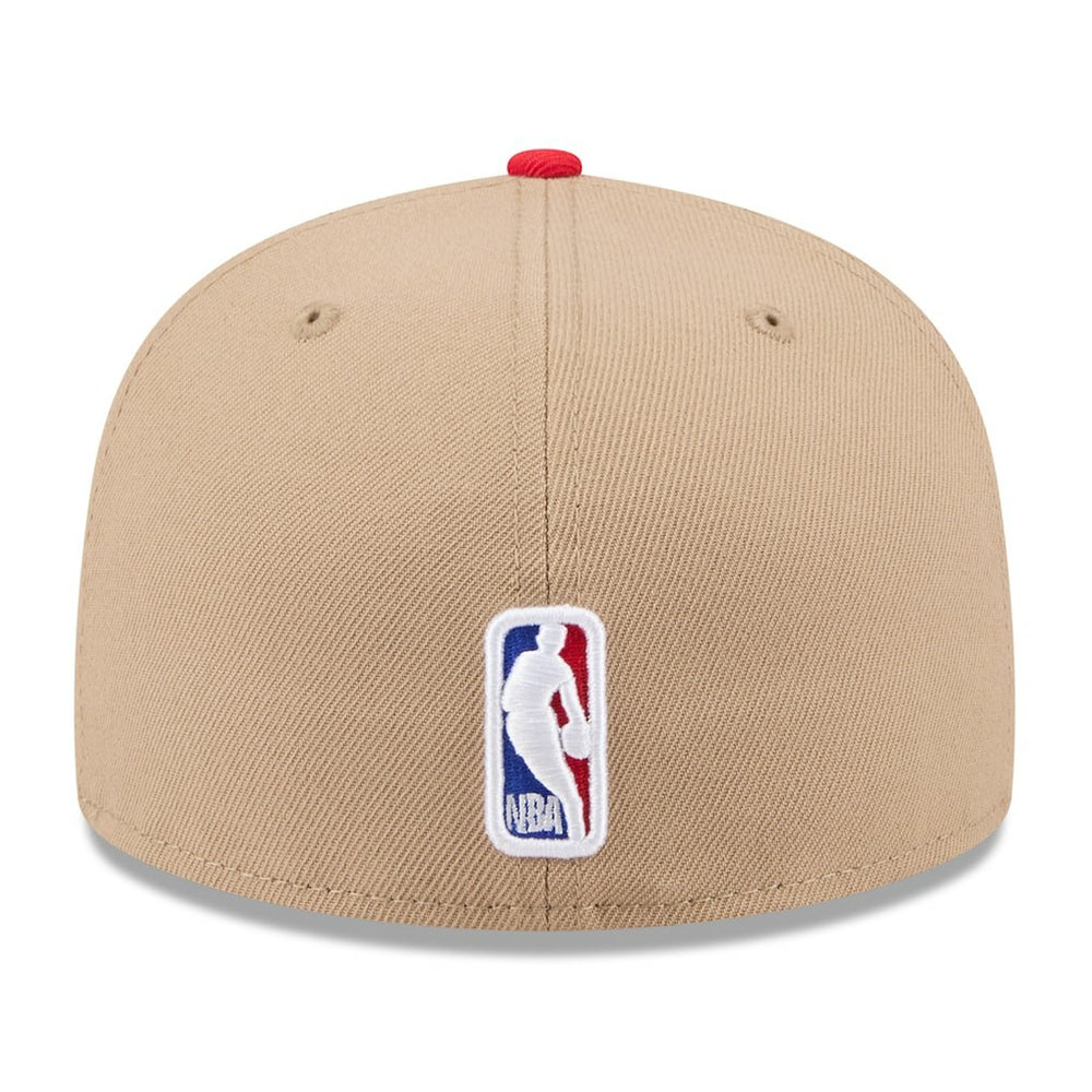 New Era Chicago Bulls 2024 NBA Draft 59FIFTY Fitted Hat Tan/Red