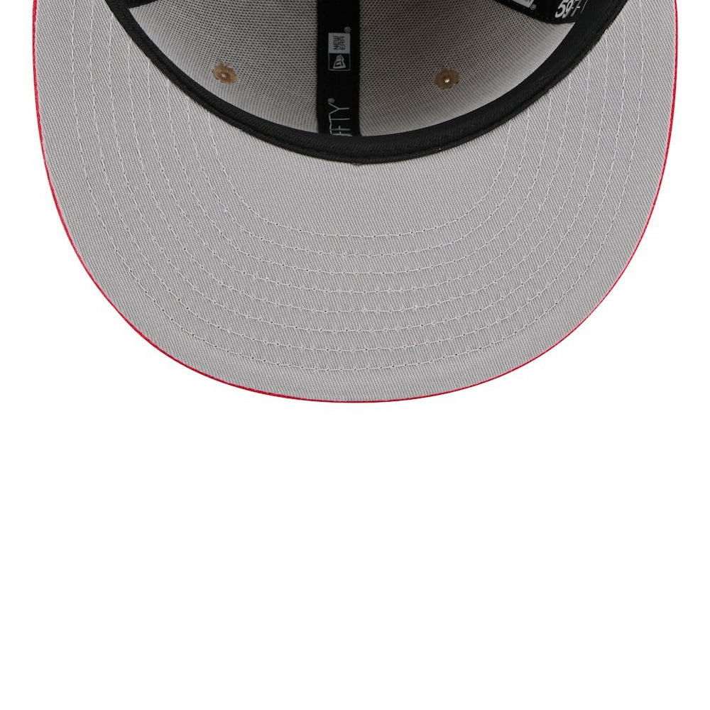 New Era Chicago Bulls 2024 NBA Draft 59FIFTY Fitted Hat Tan/Red