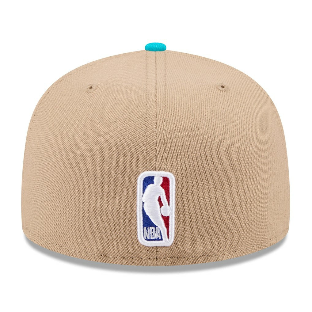 New Era Charlotte Hornets 2024 NBA Draft 59FIFTY Fitted Hat Tan/Teal