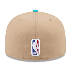 New Era Charlotte Hornets 2024 NBA Draft 59FIFTY Fitted Hat Tan/Teal