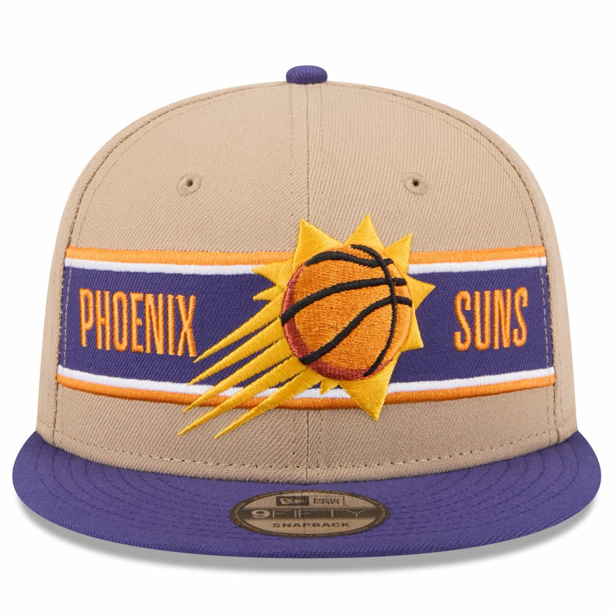 New Era Phoenix Suns 2024 NBA Draft 9FIFTY Snapback Hat Tan/Purple