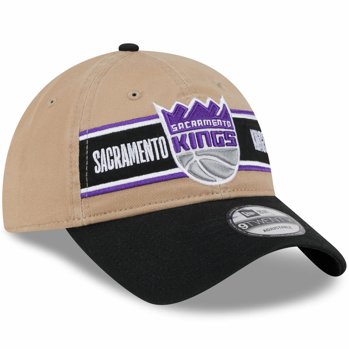 New Era Sacramento Kings 2024 NBA Draft 9TWENTY Adjustable Hat Tan/Black
