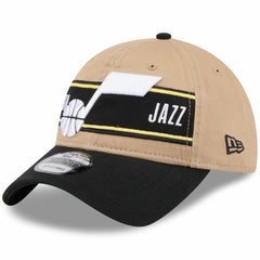 New Era Utah Jazz 2024 NBA Draft 9TWENTY Adjustable Hat Tan/Black