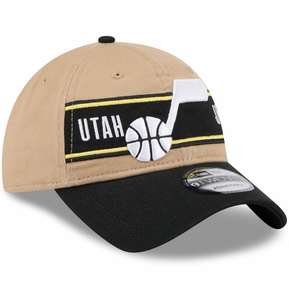 New Era Utah Jazz 2024 NBA Draft 9TWENTY Adjustable Hat Tan/Black