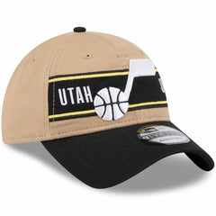 New Era Utah Jazz 2024 NBA Draft 9TWENTY Adjustable Hat Tan/Black