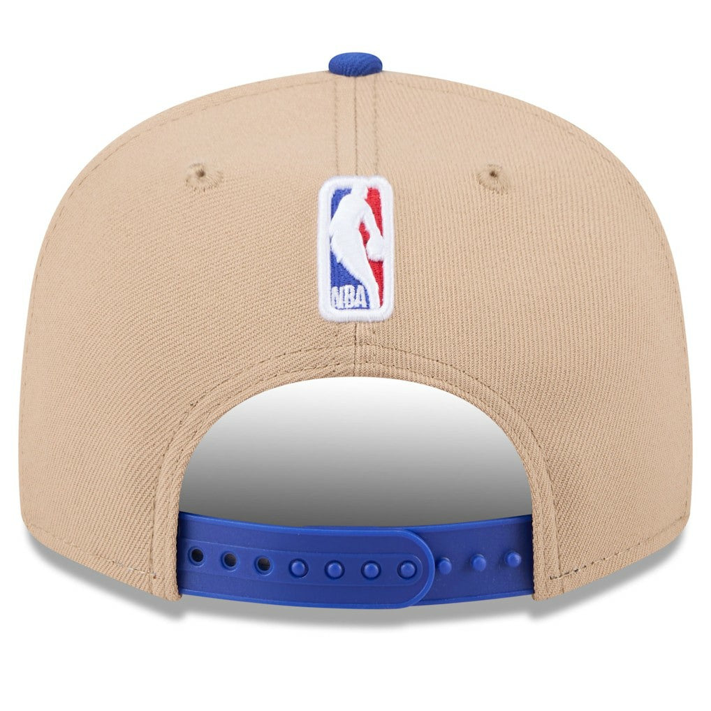 New Era Philadelphia 76ers 2024 NBA Draft 9FIFTY Snapback Hat Tan/Royal