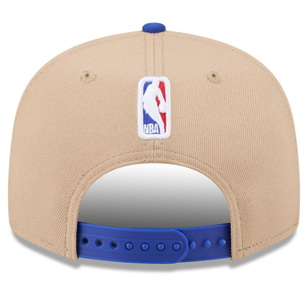 New Era Philadelphia 76ers 2024 NBA Draft 9FIFTY Snapback Hat Tan/Royal