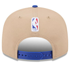 New Era Philadelphia 76ers 2024 NBA Draft 9FIFTY Snapback Hat Tan/Royal