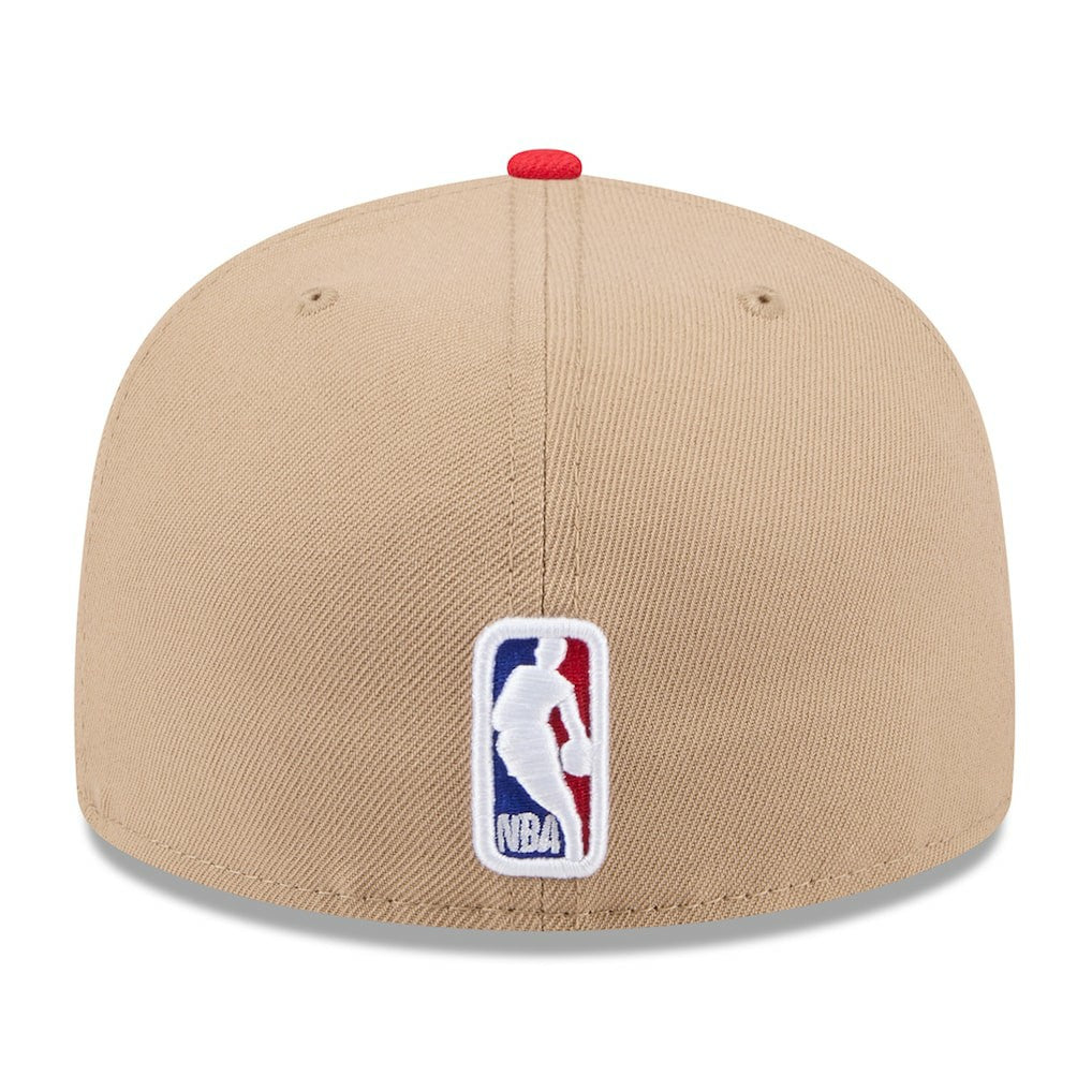 New Era Atlanta Hawks 2024 NBA Draft 59FIFTY Fitted Hat Tan/Red