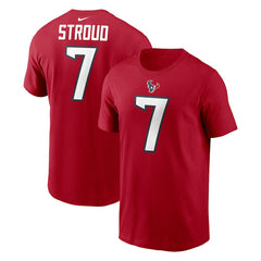 C.J. Stroud Houston Texans Player Name & Number T-Shirt - Red - Nike